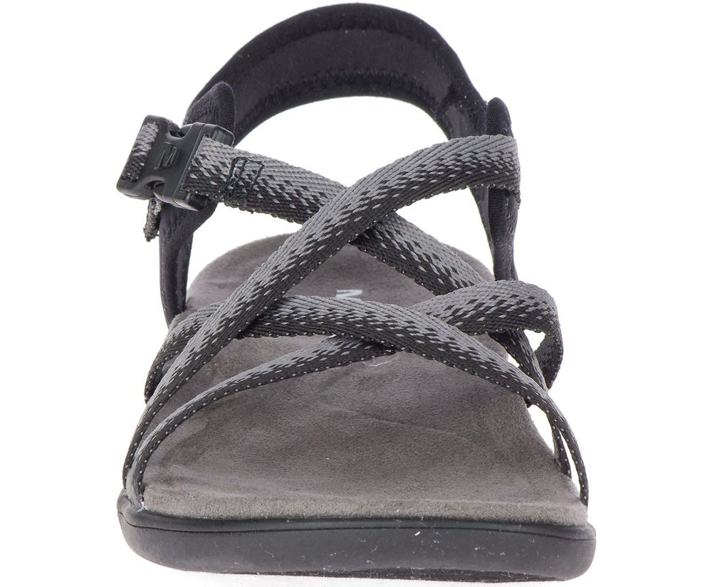 Merrell Sandals Black/Grey - District Muri Lattice - Womens 39KERGNTW